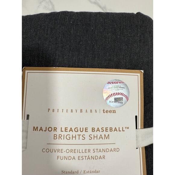 Pottery Barn Teen MLB Baseball Pillow Sham ⚾ Organic Cotton Sports Decor - Picture 5 of 11